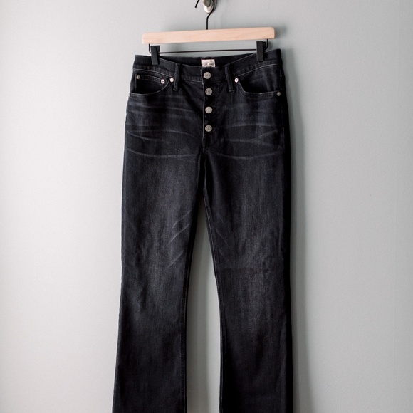 J.Crew 9" Demi-Boot Crop Jean in Charcoal Size 29 - Picture 11 of 13
